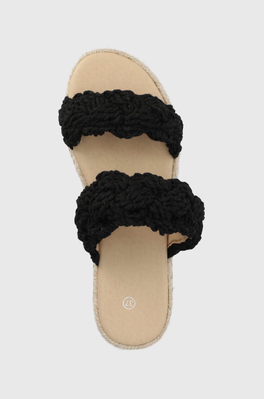 Παντόφλες Answear.LAB γυναικεία, χρώμα: μαύρο φωτογραφία