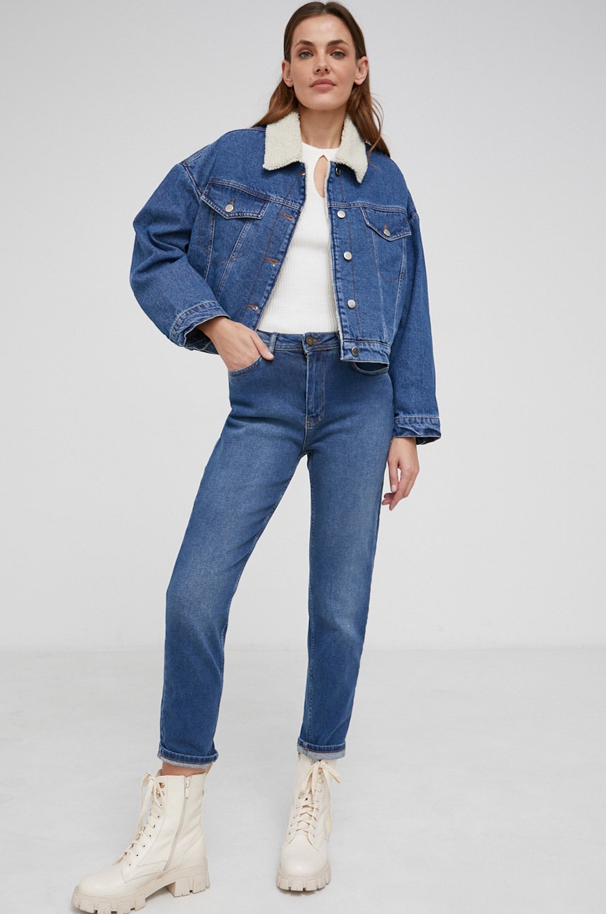 

Джинсовая куртка Answear Lab женская переходная oversize