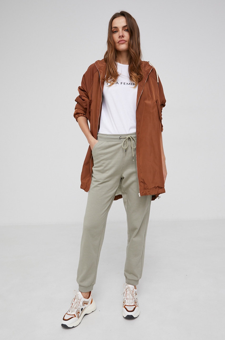 

Куртка Answear Lab женская цвет коричневый переходная oversize
