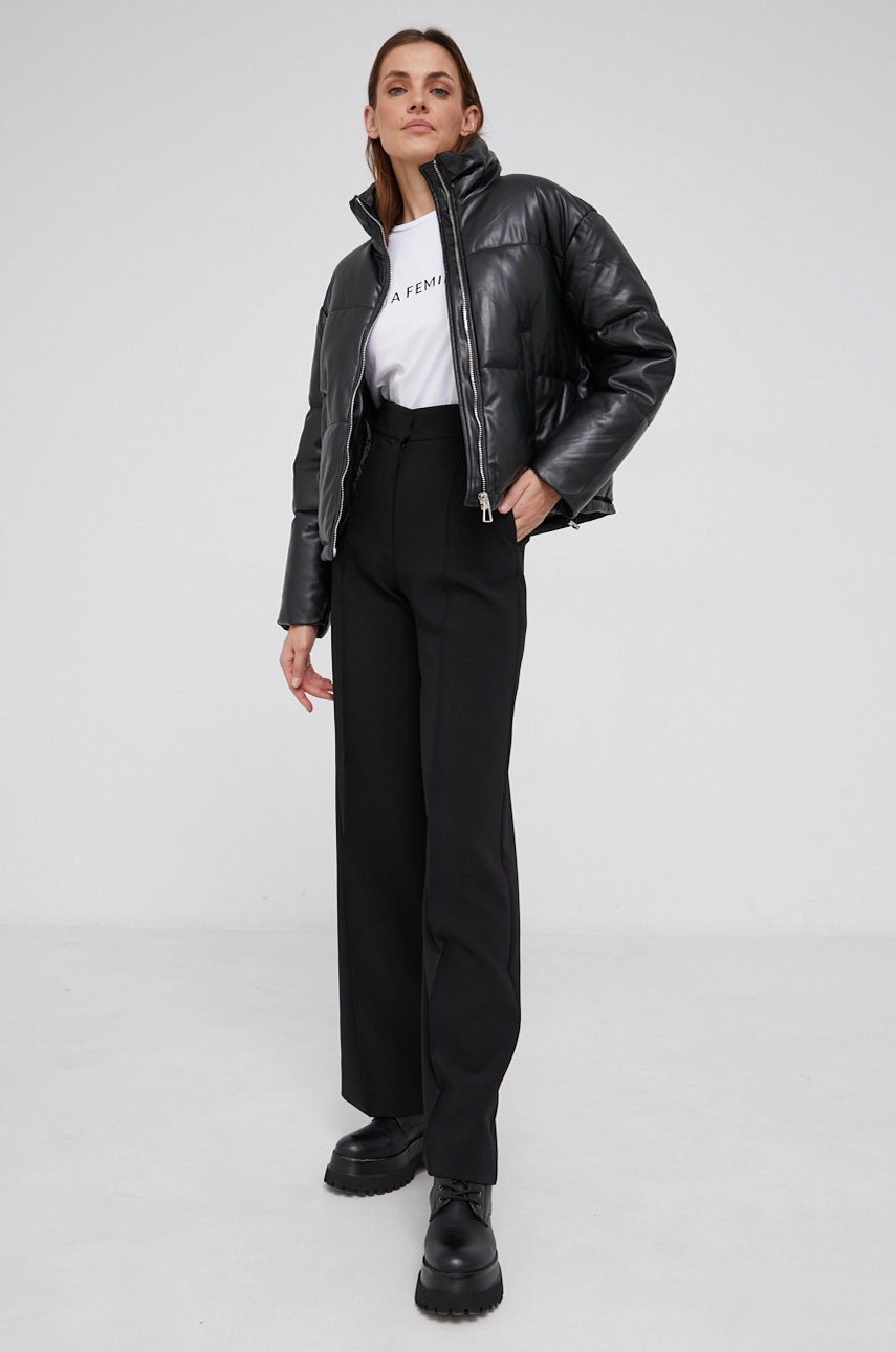 

Куртка Answear Lab женская цвет чёрный зимняя oversize