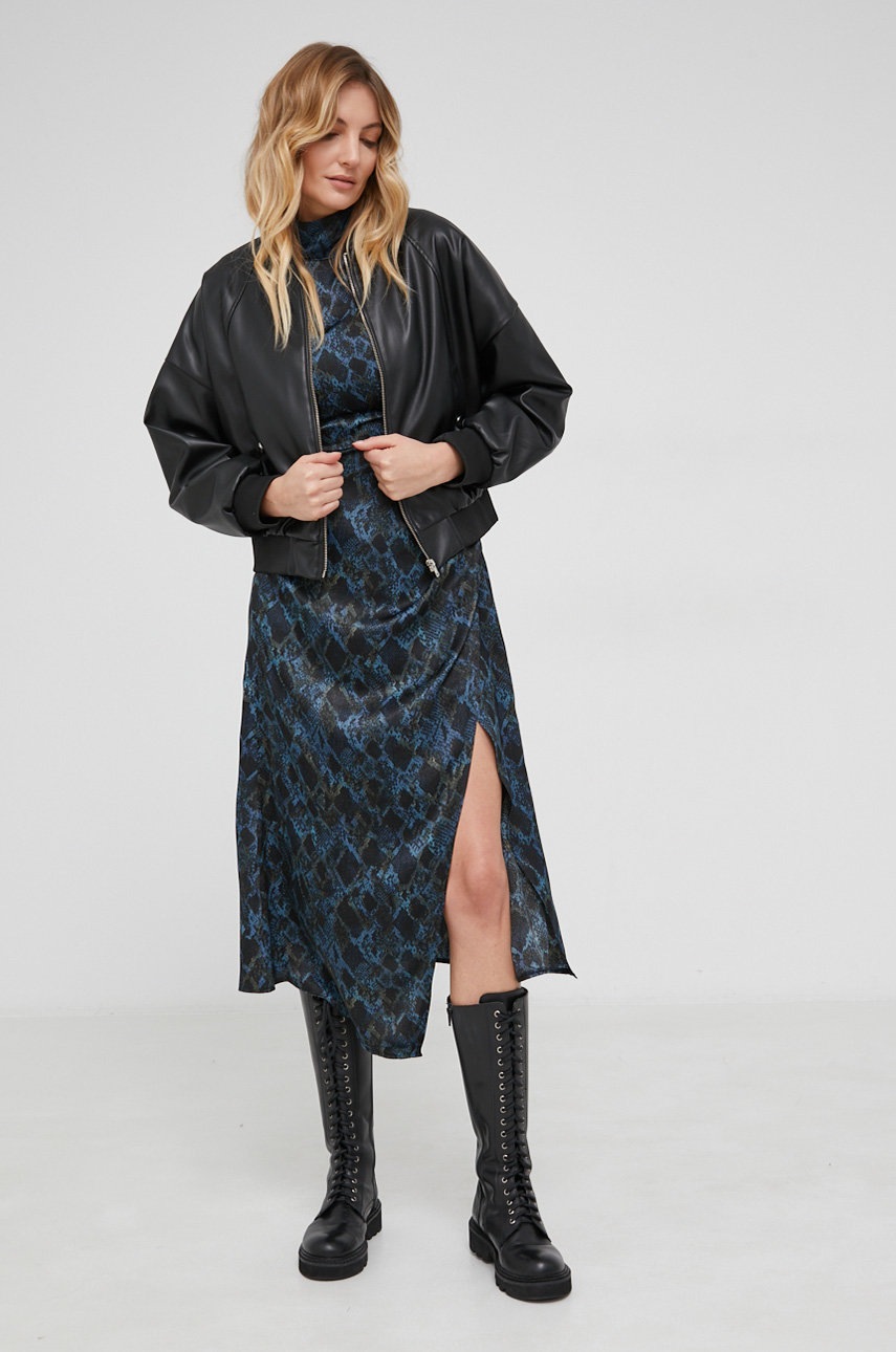 

Куртка Answear Lab колір чорний перехідна oversize