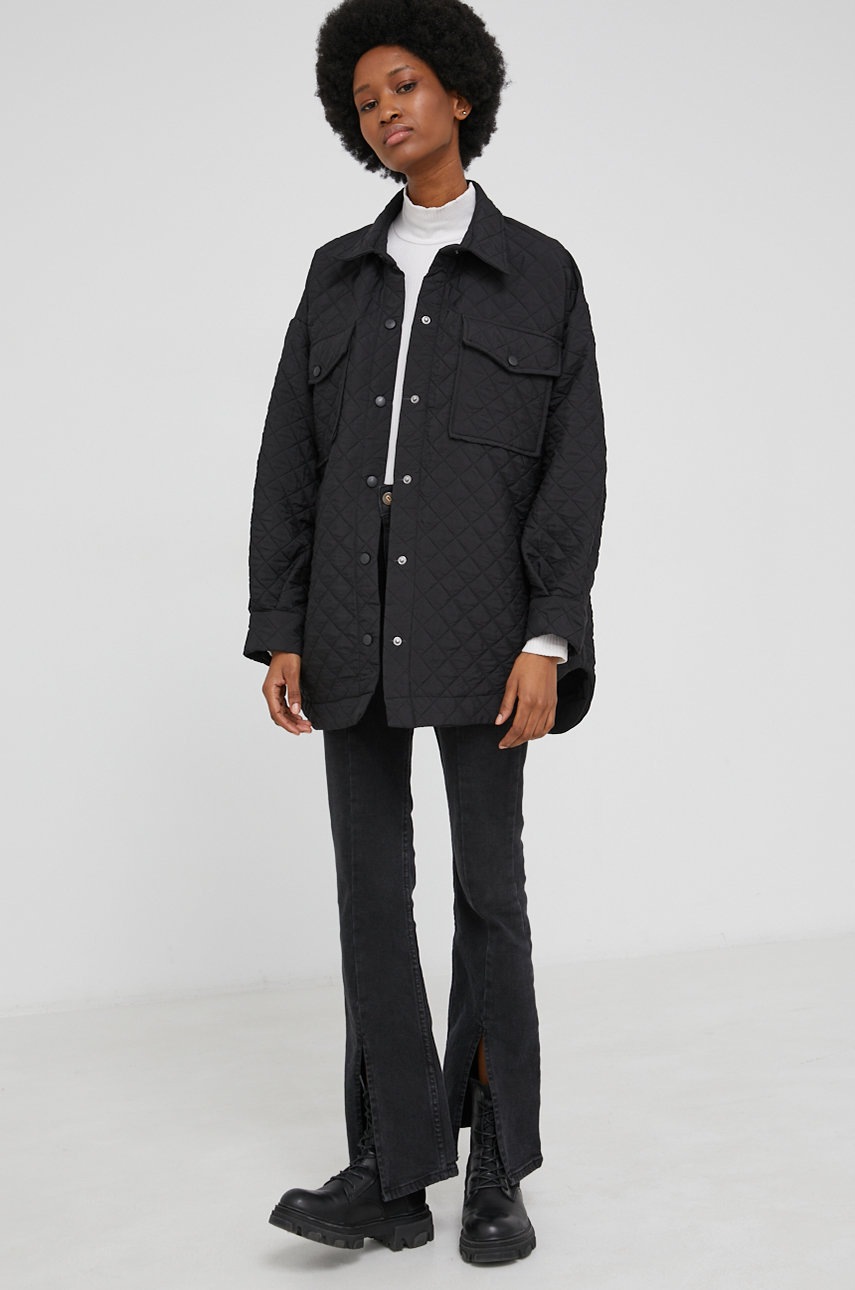 

Куртка Answear Lab женская цвет чёрный переходная oversize