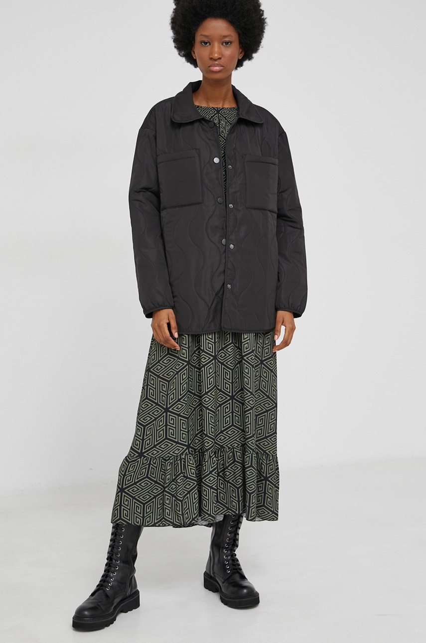 

Куртка Answear Lab женская цвет чёрный переходная oversize