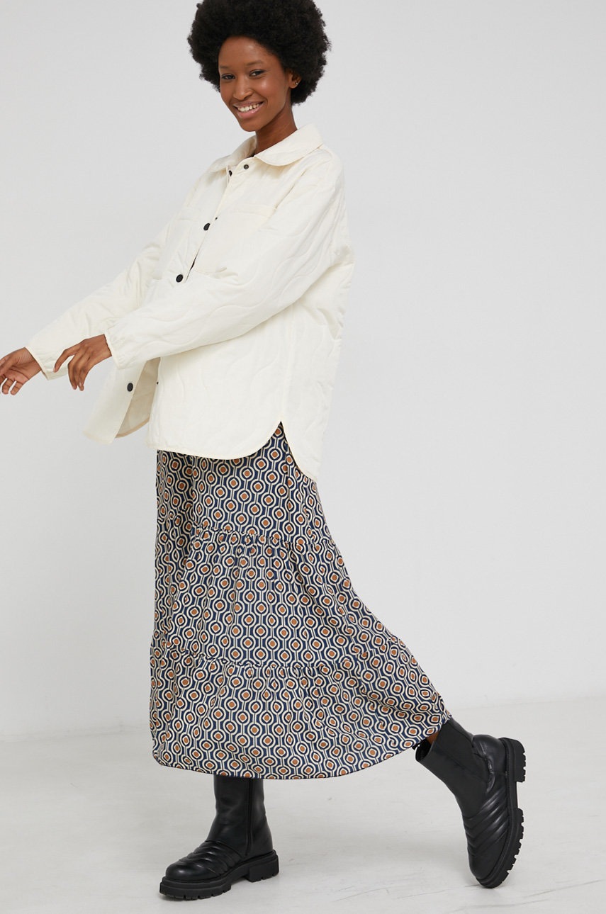 

Куртка Answear Lab женская цвет кремовый переходная oversize