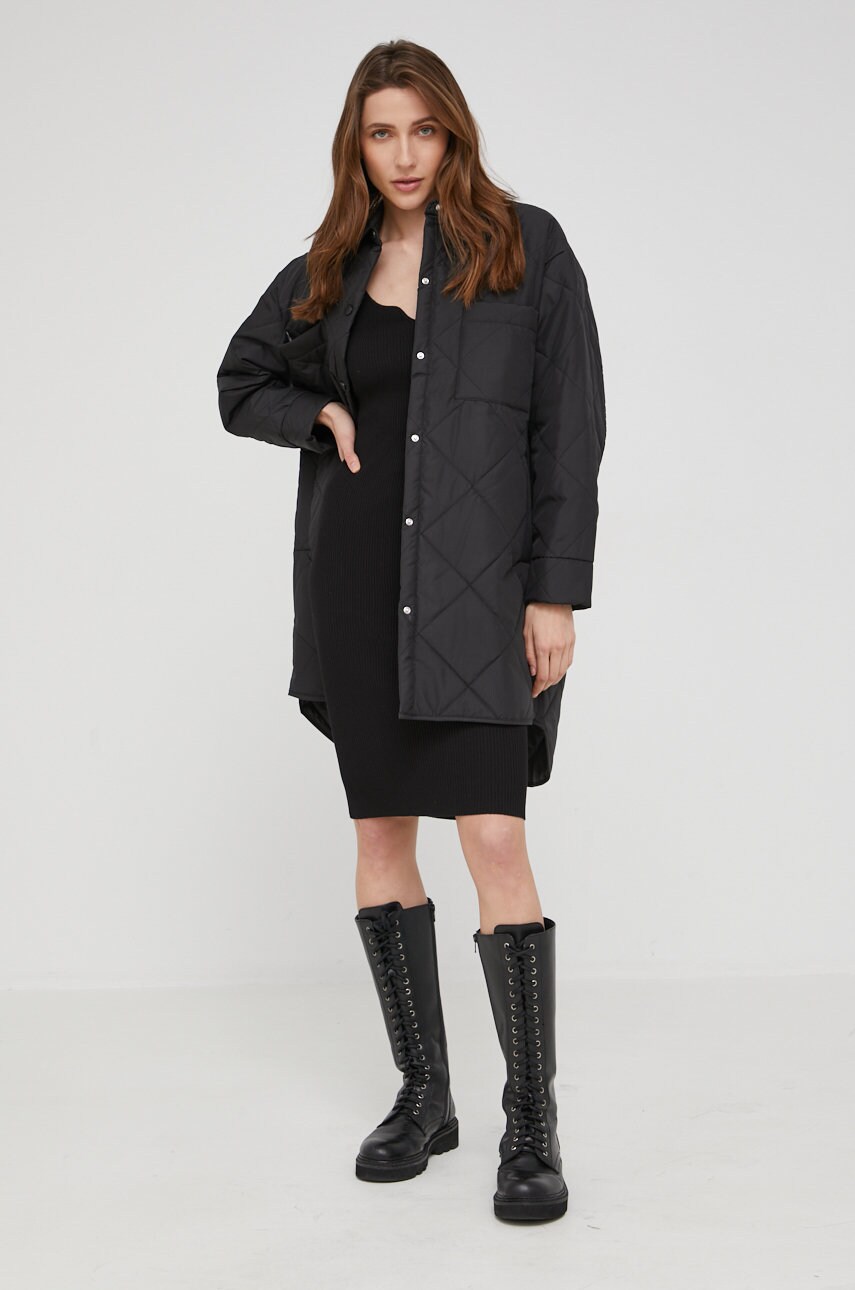 

Куртка Answear Lab женская цвет чёрный переходная oversize