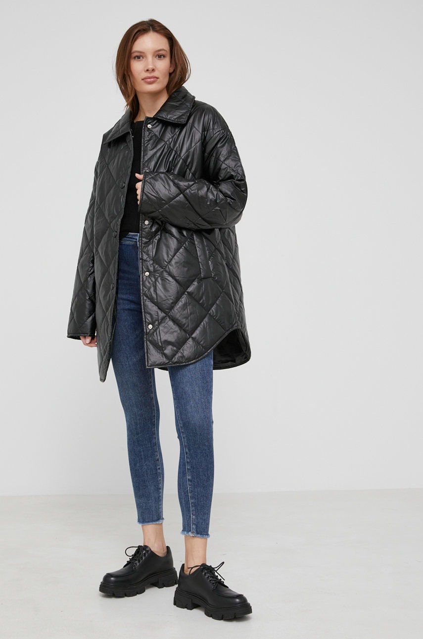 

Куртка Answear Lab женская цвет чёрный переходная oversize
