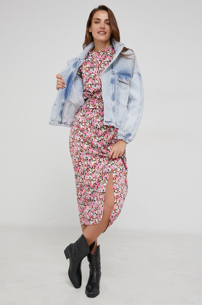 

Джинсова куртка Answear Lab жіноча перехідна oversize