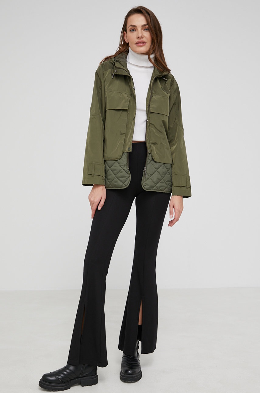 

Куртка Answear Lab женская цвет зелёный переходная oversize
