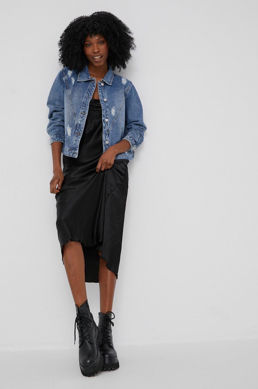 

Джинсова куртка Answear Lab жіноча перехідна oversize