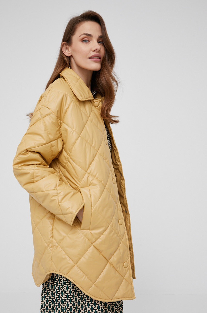 

Куртка Answear Lab женская цвет бежевый переходная oversize