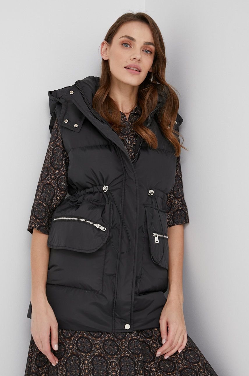 Answear Lab vesta femei, culoarea negru, de iarna 2023 ❤️ Pret Super answear imagine noua 2022