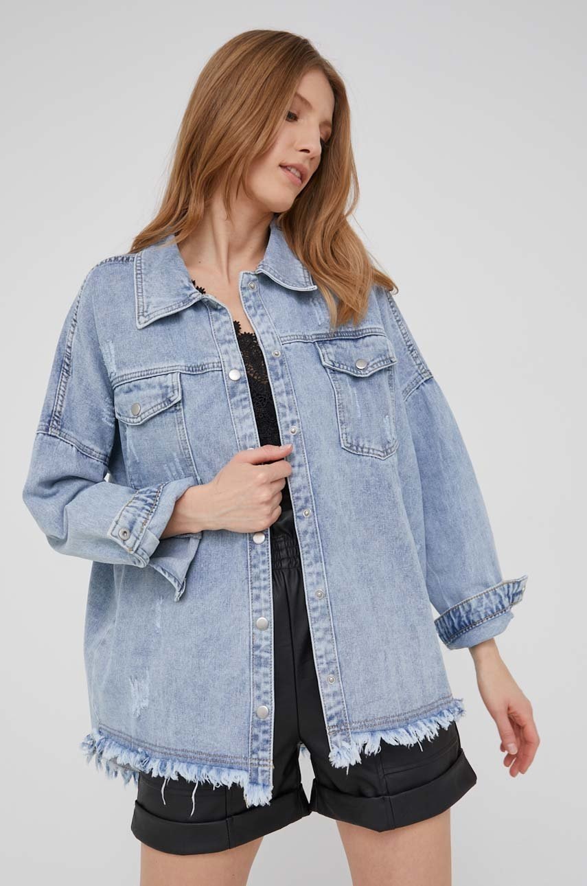 

Джинсовая куртка Answear Lab женская переходная oversize