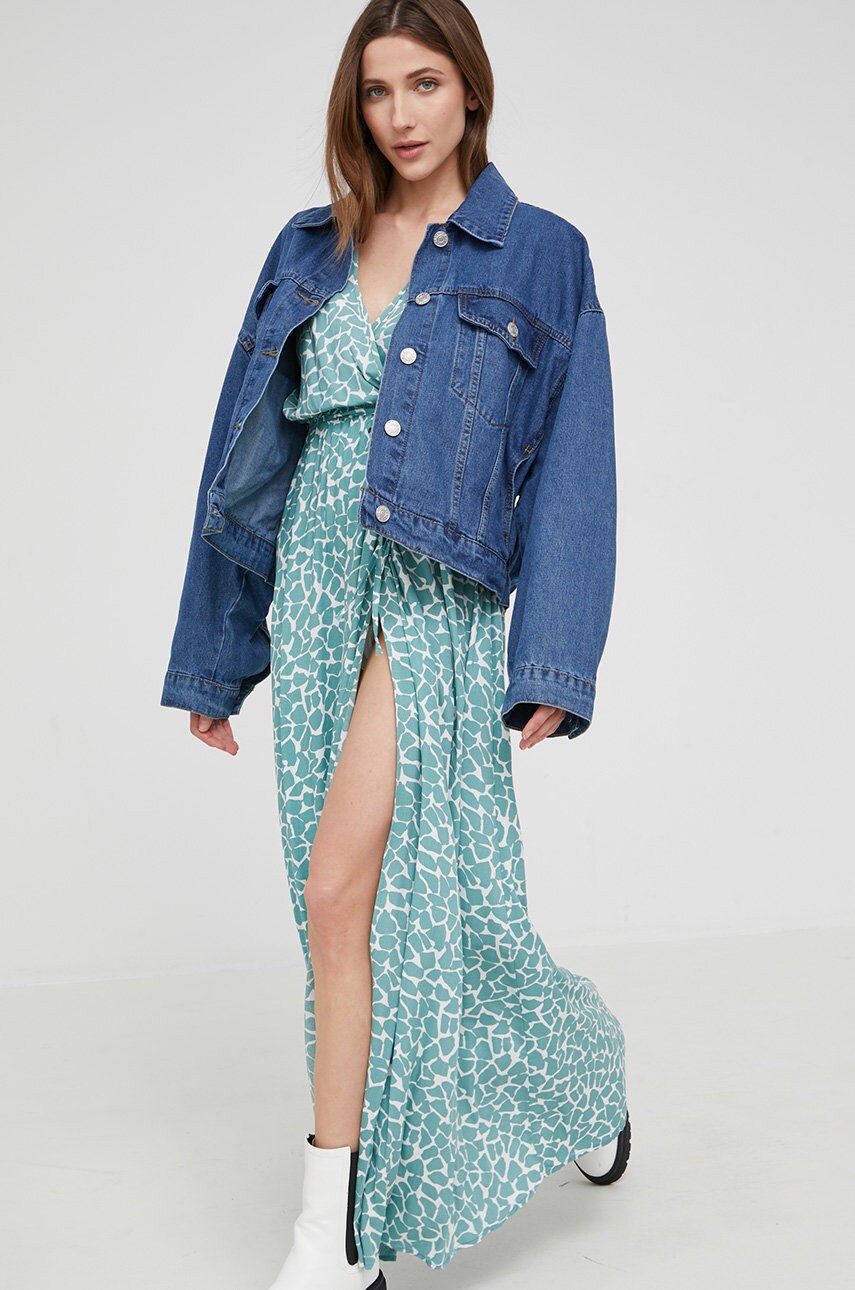 

Джинсовая куртка Answear Lab женская переходная oversize