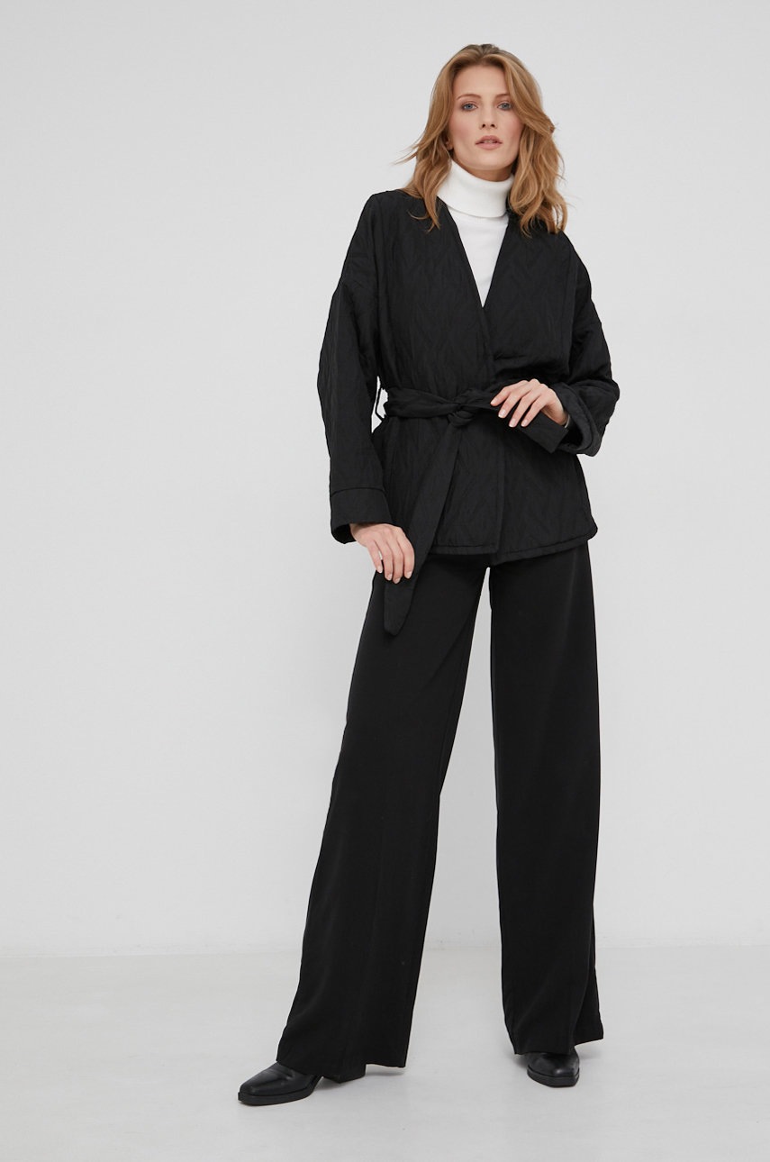 

Піджак Answear Lab колір чорний oversize візерунок