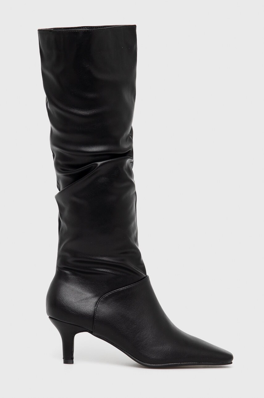 Answear lab cizme femei, culoarea negru, cu toc cui, izolat