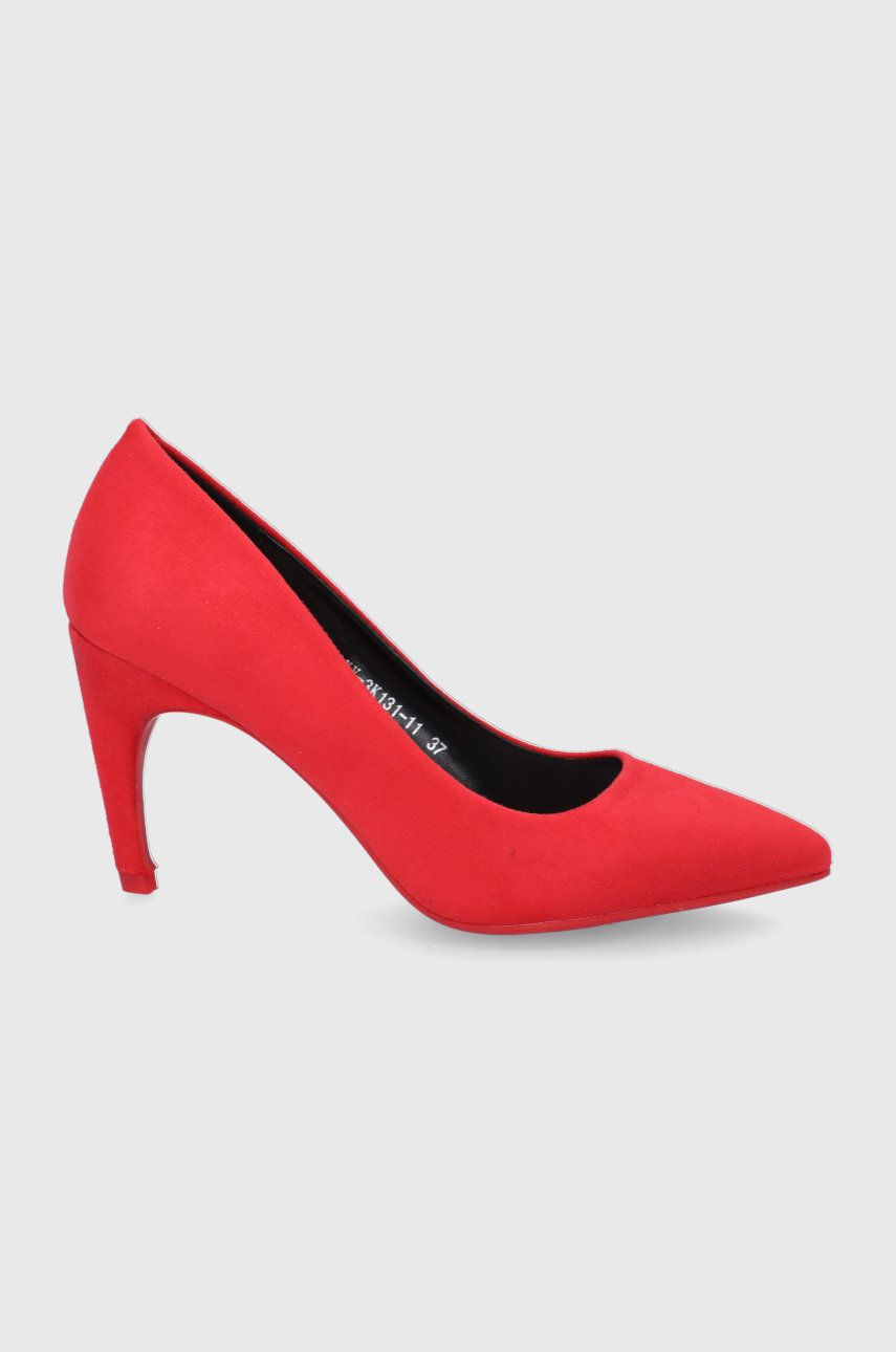 Answear Lab Pantofi cu toc culoarea rosu 2023 ❤️ Pret Super answear imagine noua 2022
