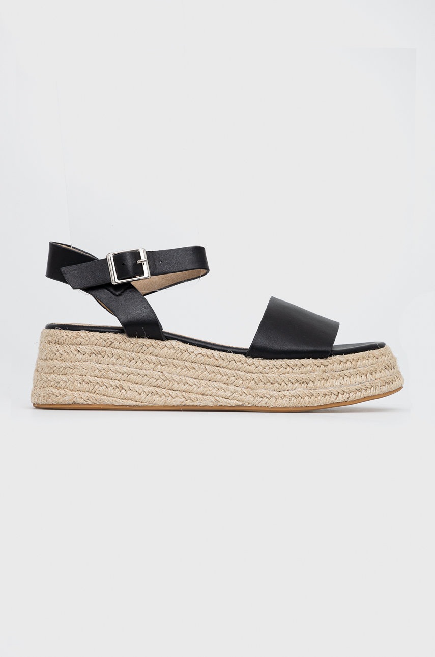 Answear lab sandale culoarea negru, cu platforma