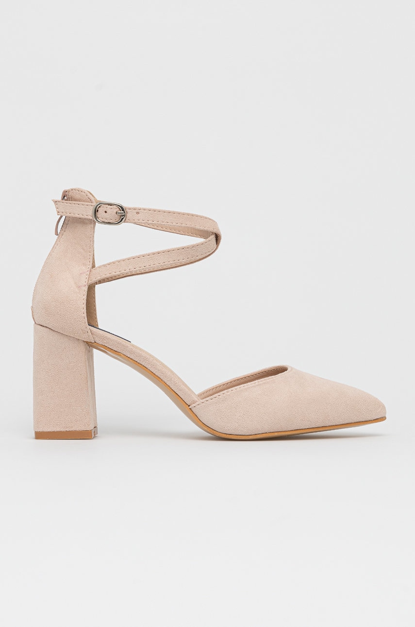 

Обувки с висок ток Answear Lab в бежово, Бежов