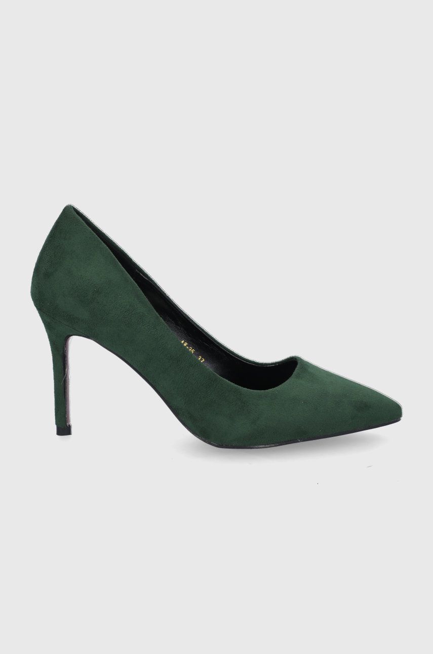 Answear Lab pantofi cu toc culoarea verde answear imagine noua