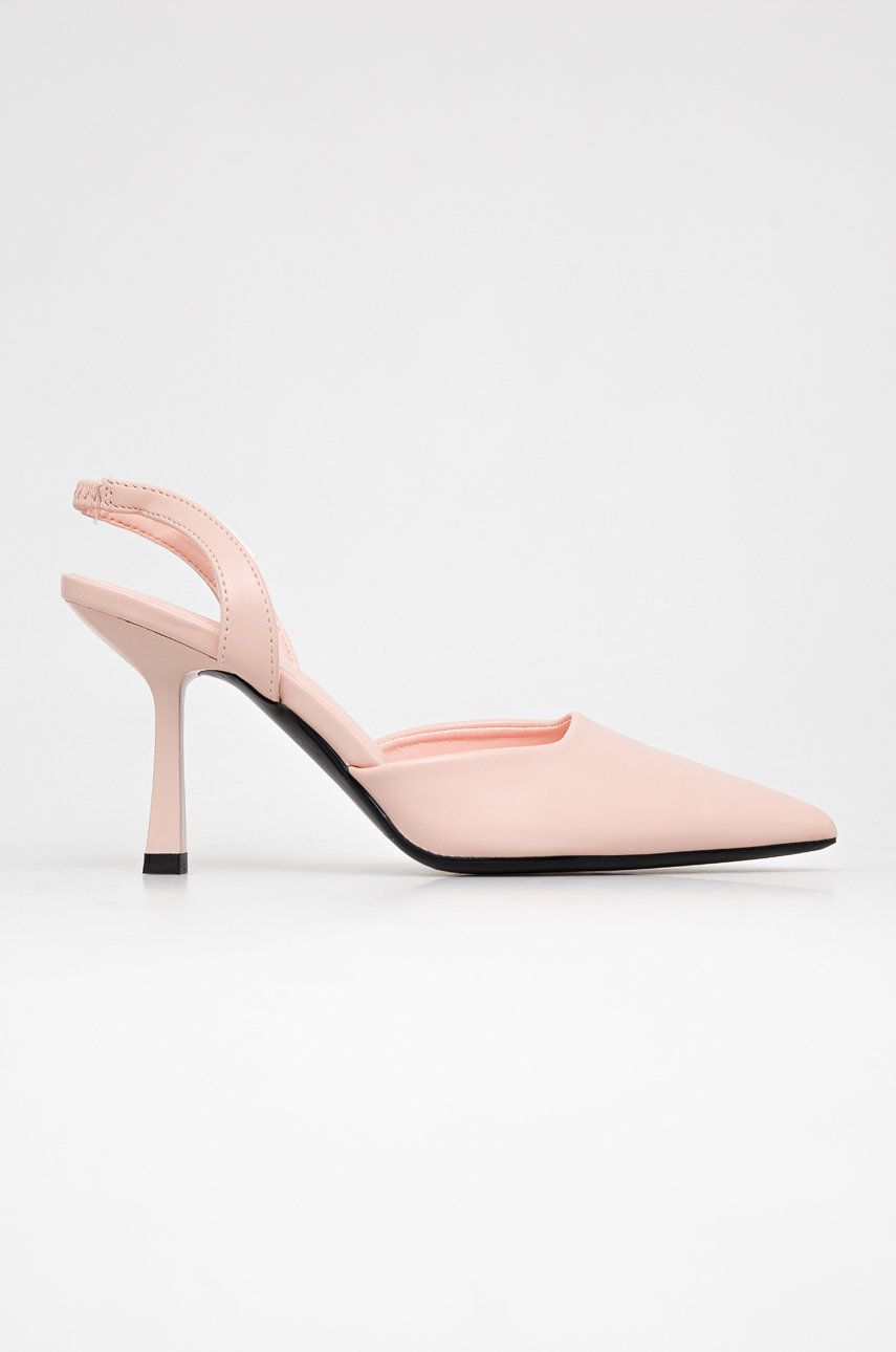 Answear Lab pantofi cu toc culoarea roz imagine reduceri black friday 2021 Answear Lab