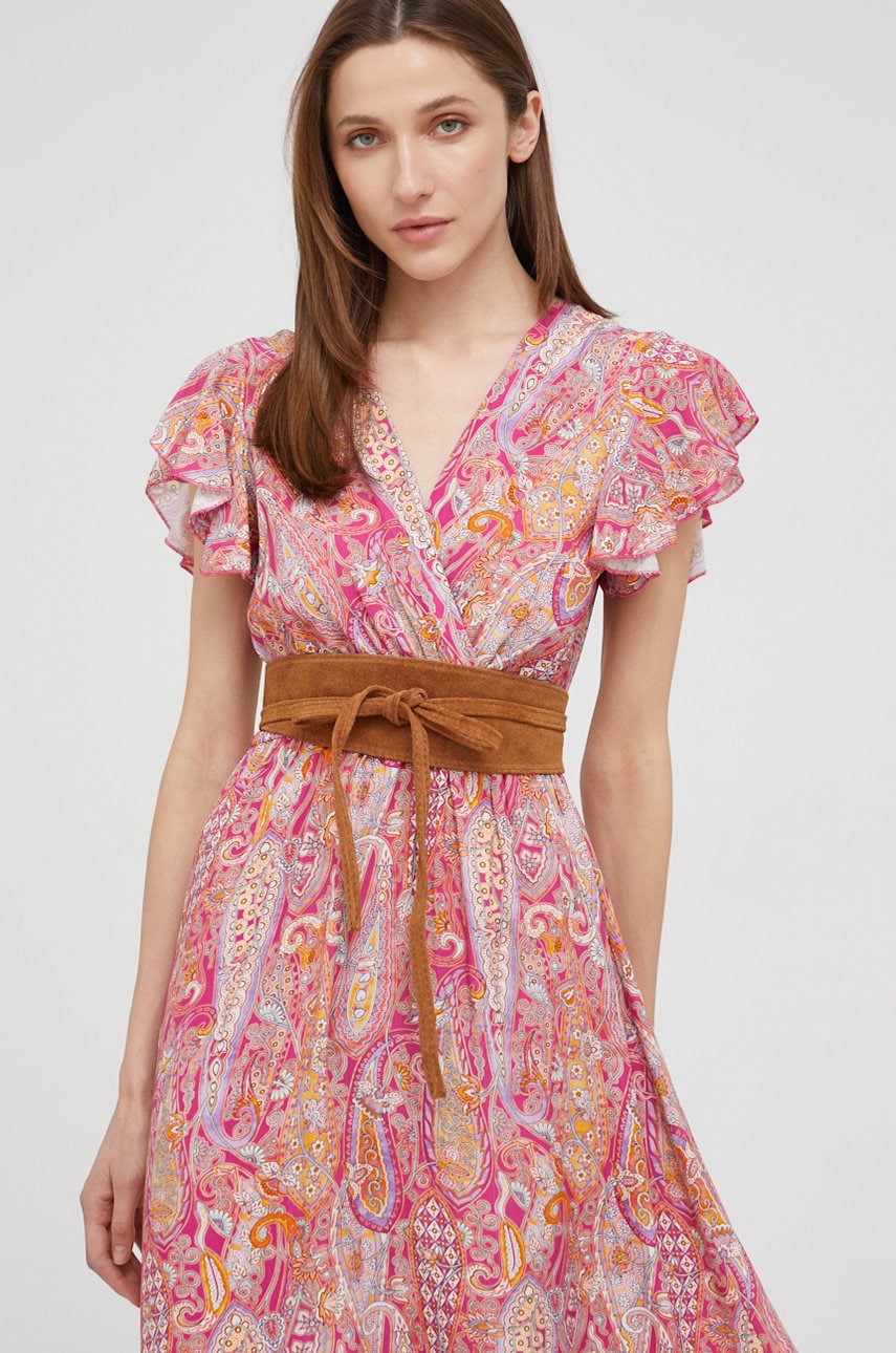 

Велурен колан Answear Lab дамски в кафяво, Кафяв