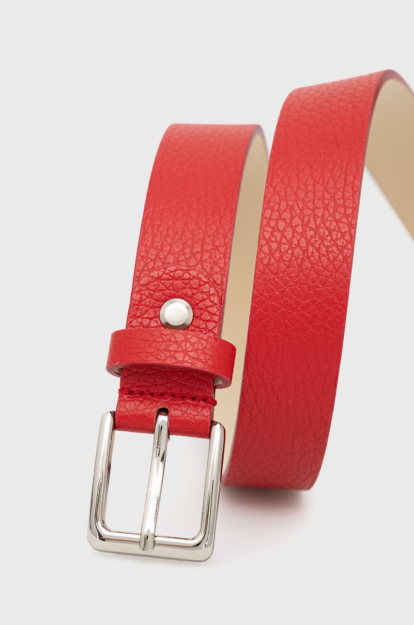 

Шкіряний ремінь Answear Lab жіночий колір червоний