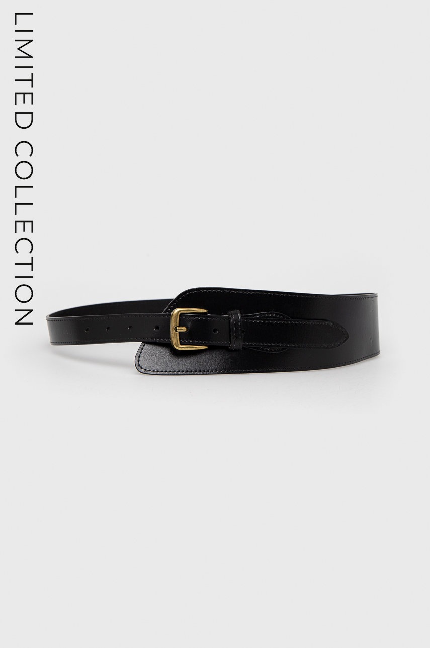 

Кожен колан Answear Lab дамски в черно, Черен