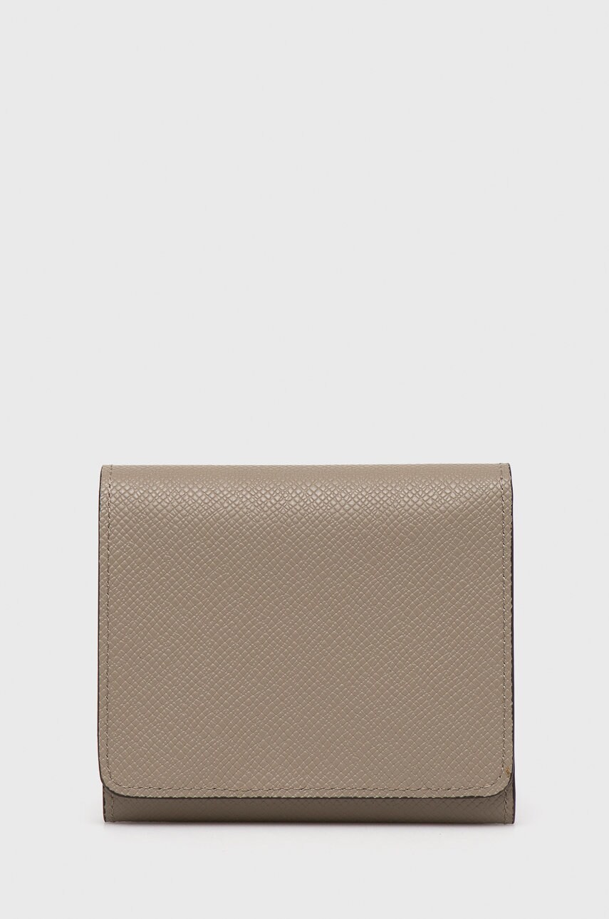 Answear lab portofel de piele femei, culoarea gri