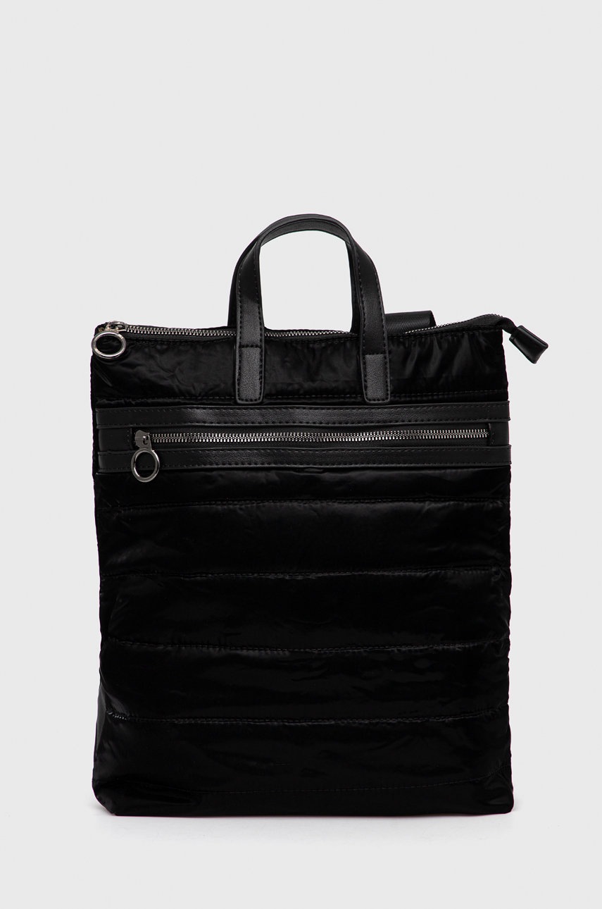 

Раница Answear Lab дамска в черно голям размер с изчистен дизайн, Черен