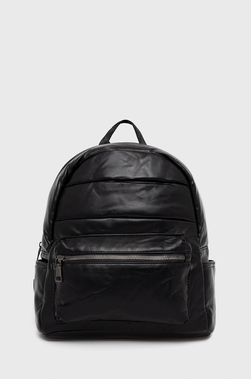 

Раница Answear Lab дамски в черно малък размер с изчистен дизайн, Черен