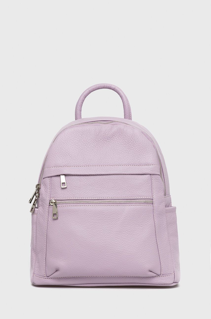 Answear Lab plecak damski kolor fioletowy mały gładki