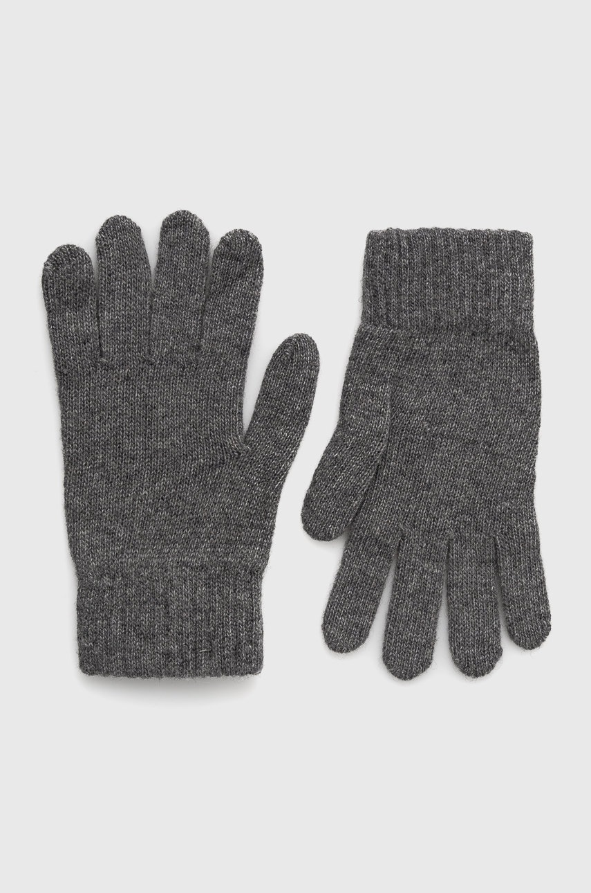 

Ръкавици с лен и кашмир Answear Lab дамски в сиво, Сив