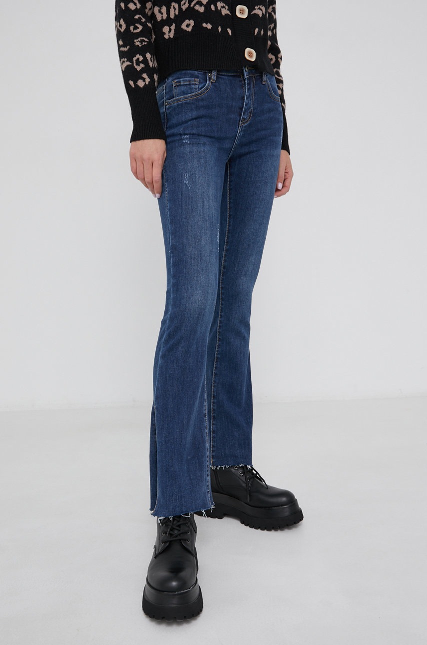 

Дънки Answear Lab дамски със стандартна талия, Син