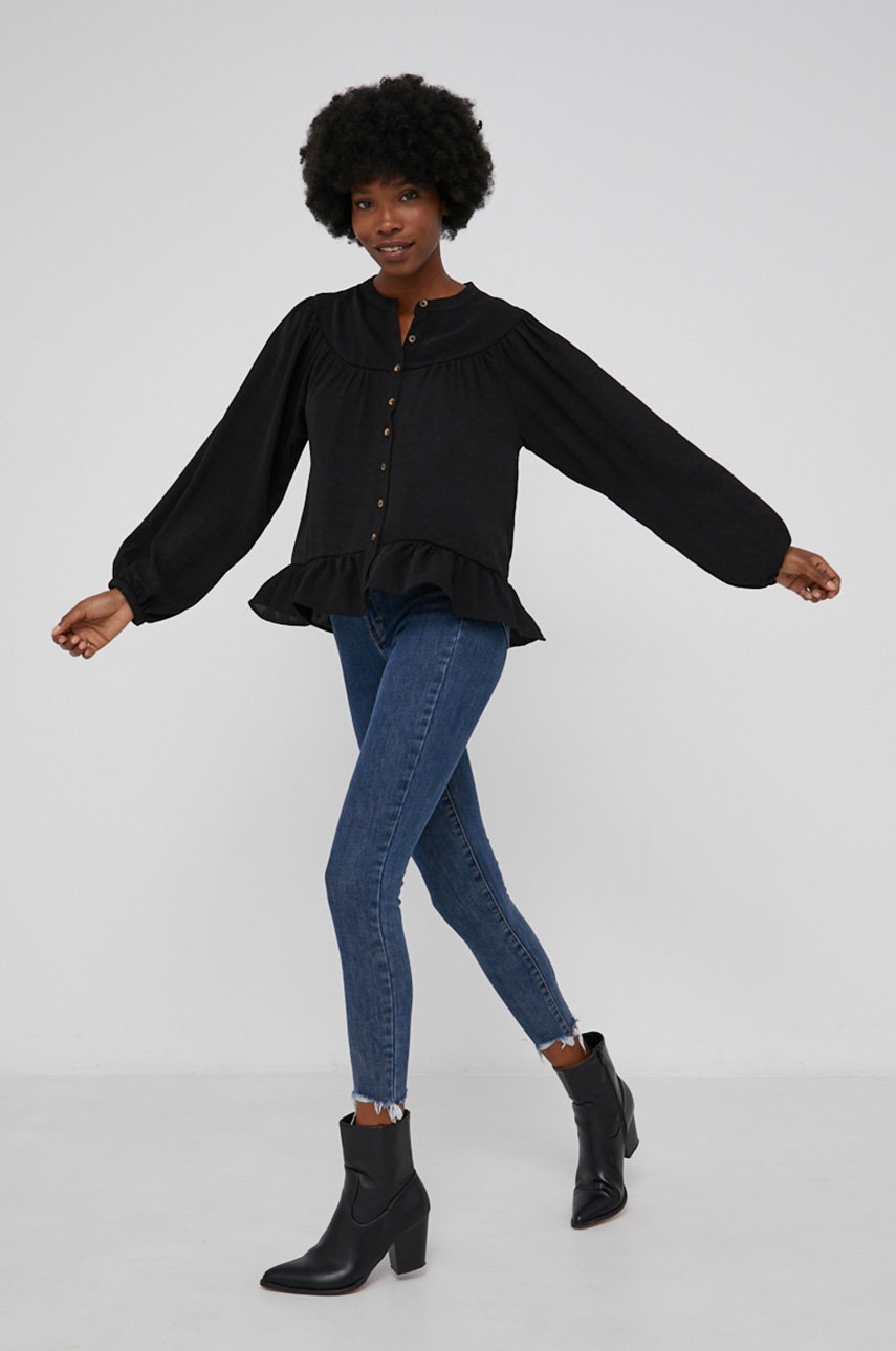 

Дънки Answear Lab дамски с висока талия, Тъмносин