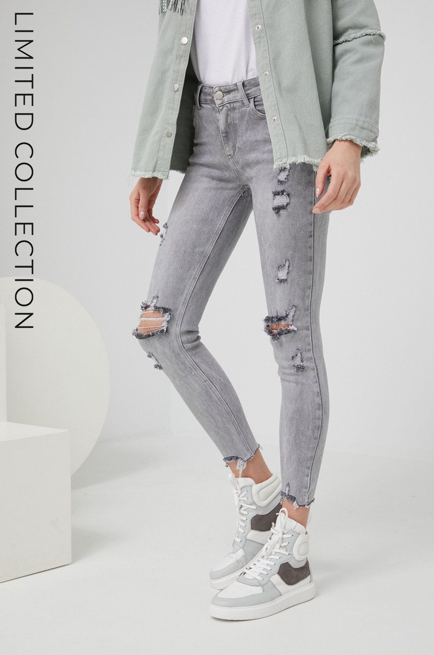 Jeans Answear LabiX Colecție limitată No Shame No Fear femei , medium waist Answear Lab