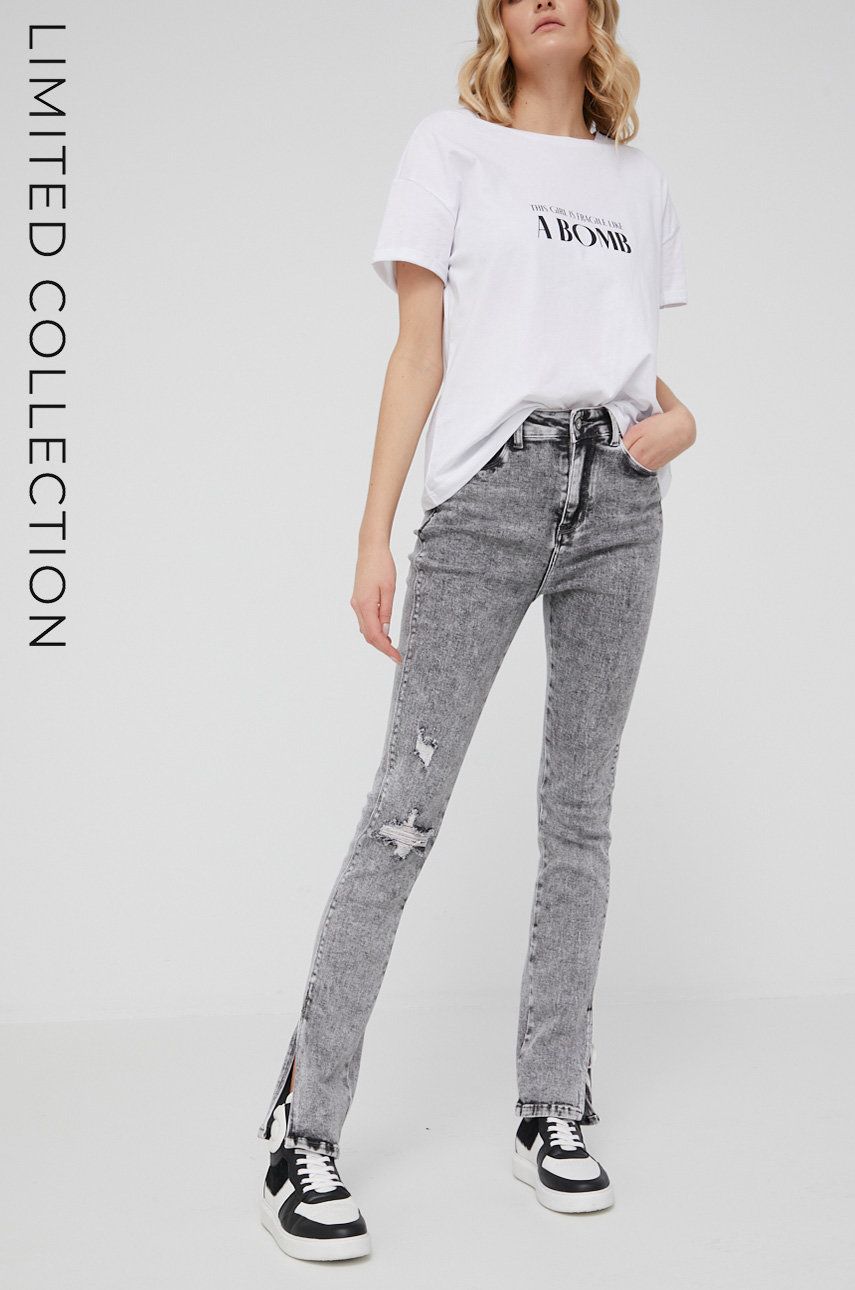 Jeans Answear LabiX Colecție limitată No Shame No Fear femei , high waist Answear Lab