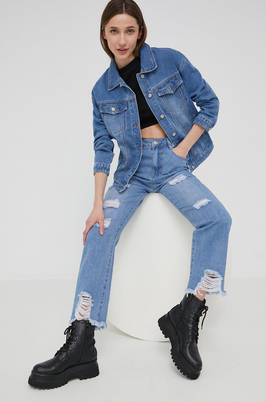 Answear Lab jeansi femei , high waist imagine reduceri black friday 2021 Answear Lab