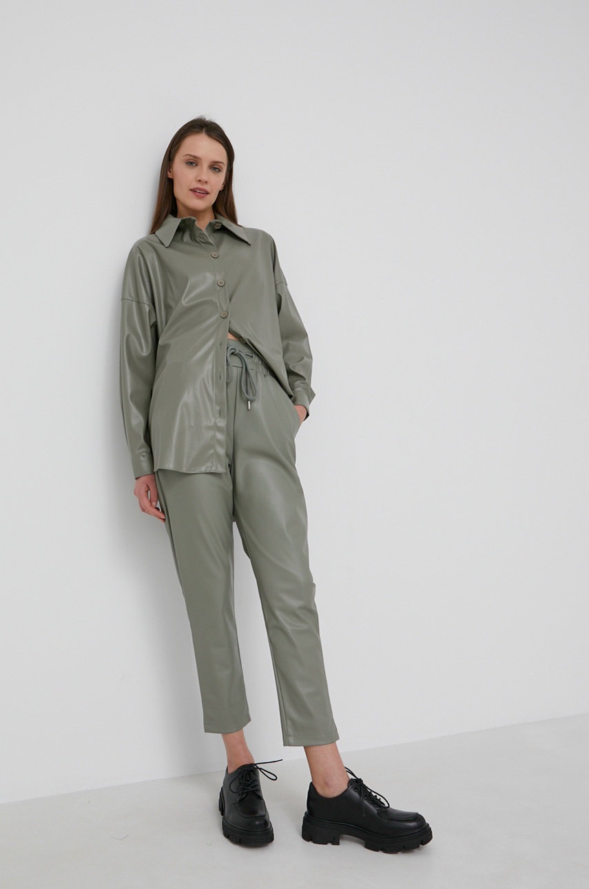

Штани Answear Lab жіноче колір бежевий фасон chinos висока посадка