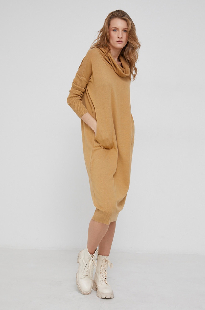 

Сукня Answear Lab колір бежевий mini oversize