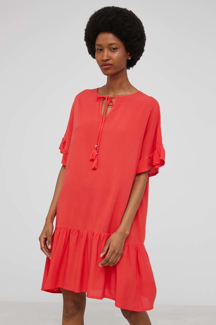 

Платье Answear Lab цвет красный mini oversize