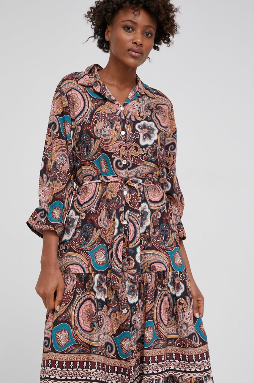 

Сукня Answear Lab колір чорний midi oversize