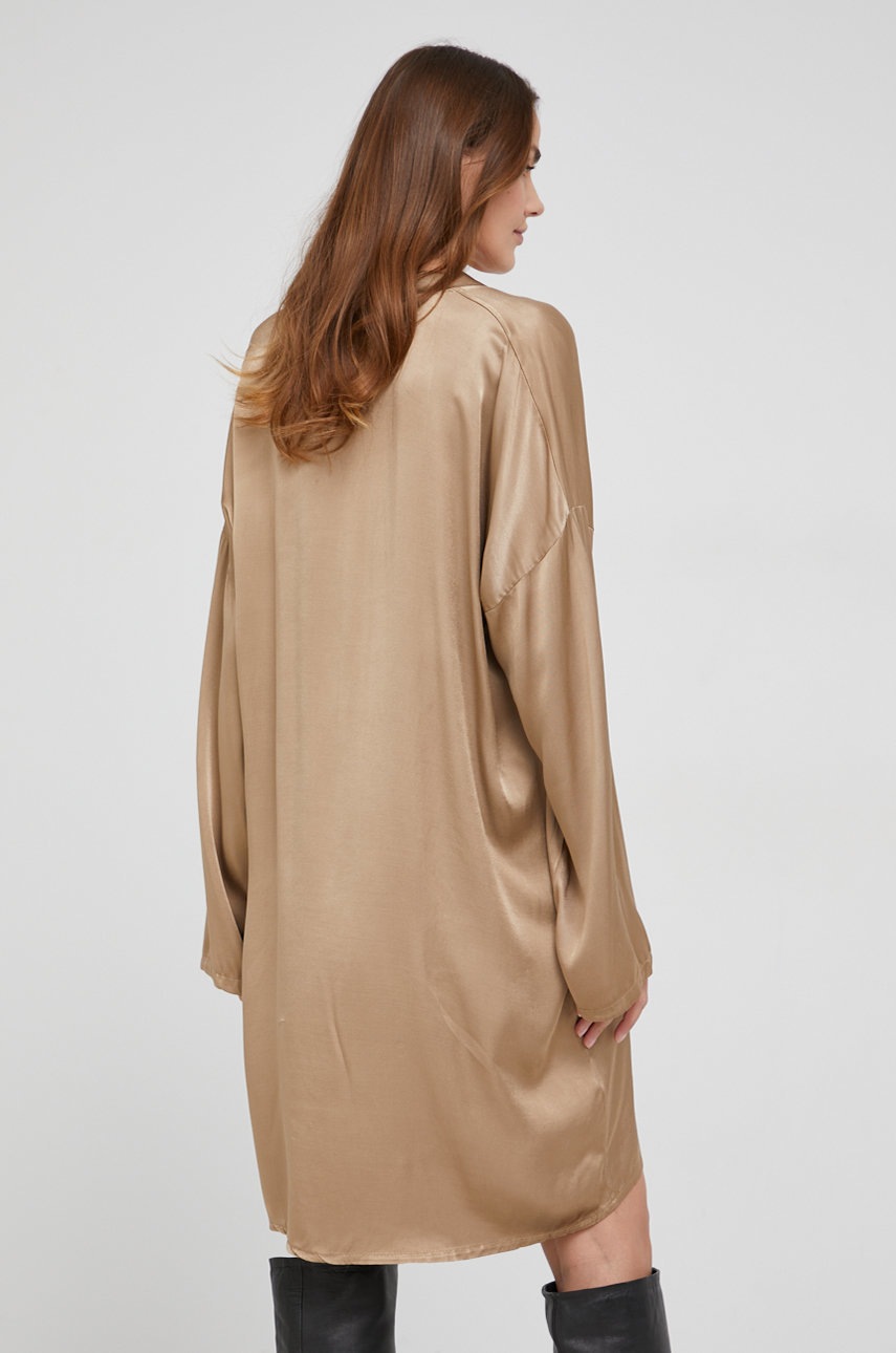 

Сукня Answear Lab колір бежевий mini oversize