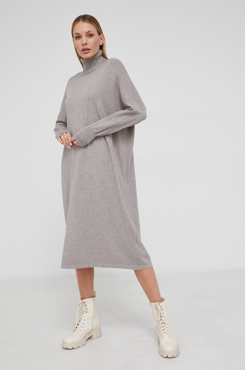 

Платье Answear Lab цвет серый midi oversize