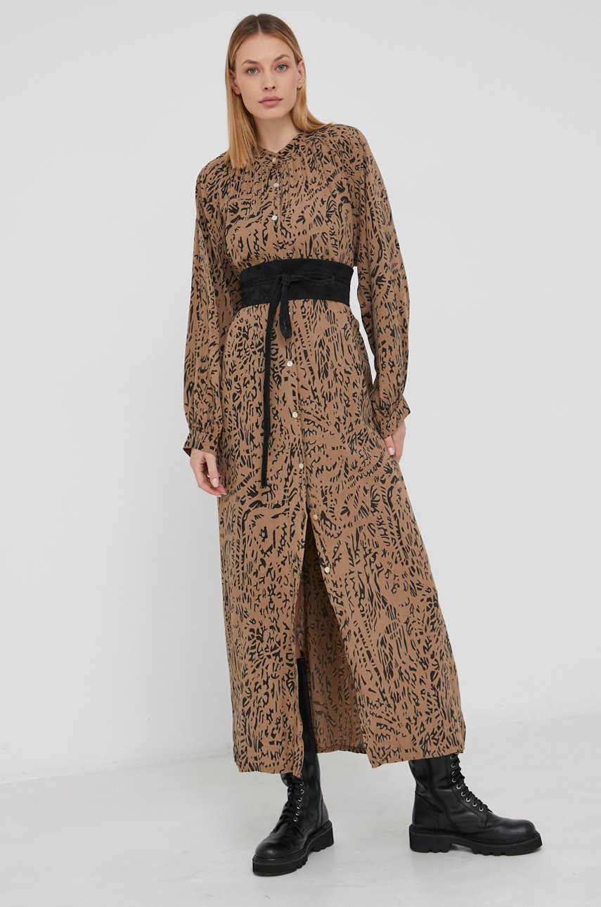 

Сукня Answear Lab колір коричневий maxi oversize