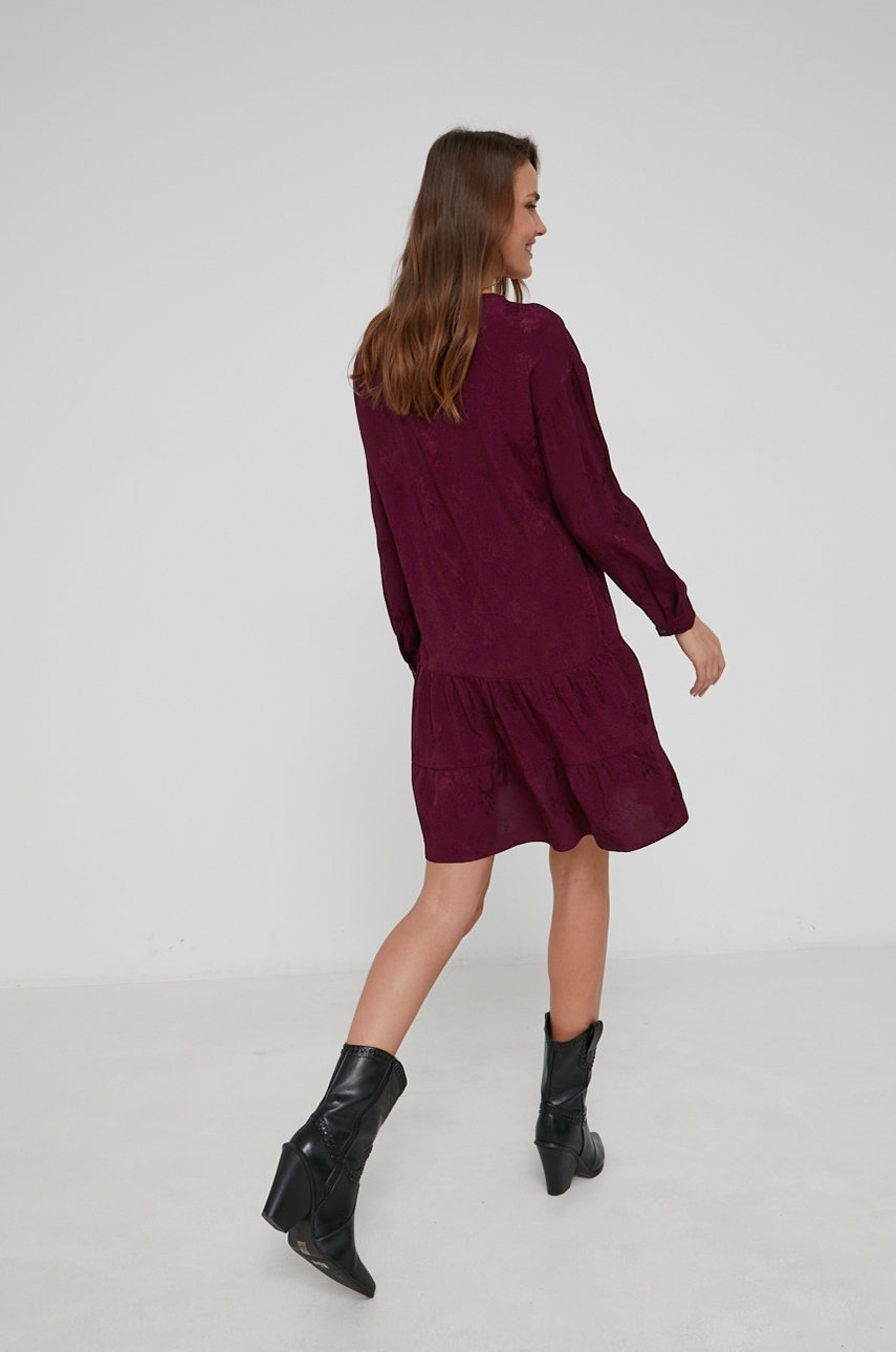

Сукня Answear Lab колір бордовий mini oversize