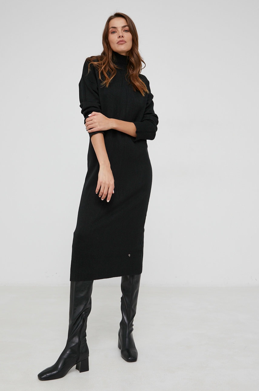 

Платье Answear Lab цвет чёрный midi oversize