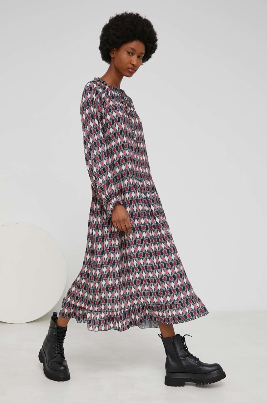 

Сукня Answear Lab колір рожевий midi oversize