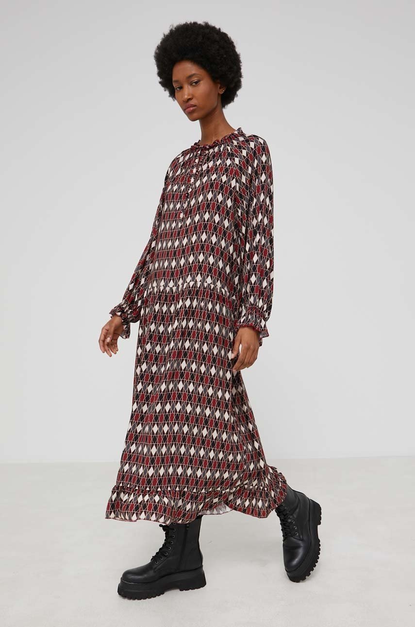 

Сукня Answear Lab колір червоний midi oversize