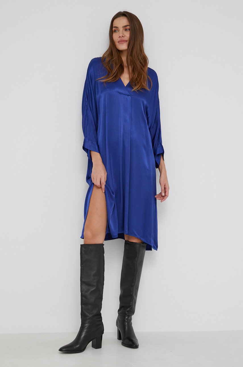 

Сукня з шовком Answear Lab mini oversize