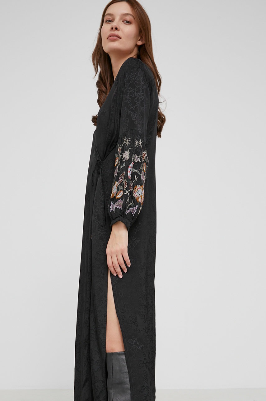 

Сукня Answear Lab колір чорний midi oversize